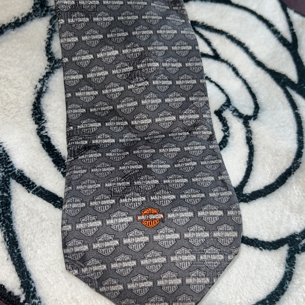 Vintage Harley Davidson Silk Tie - Picture 9 of 11